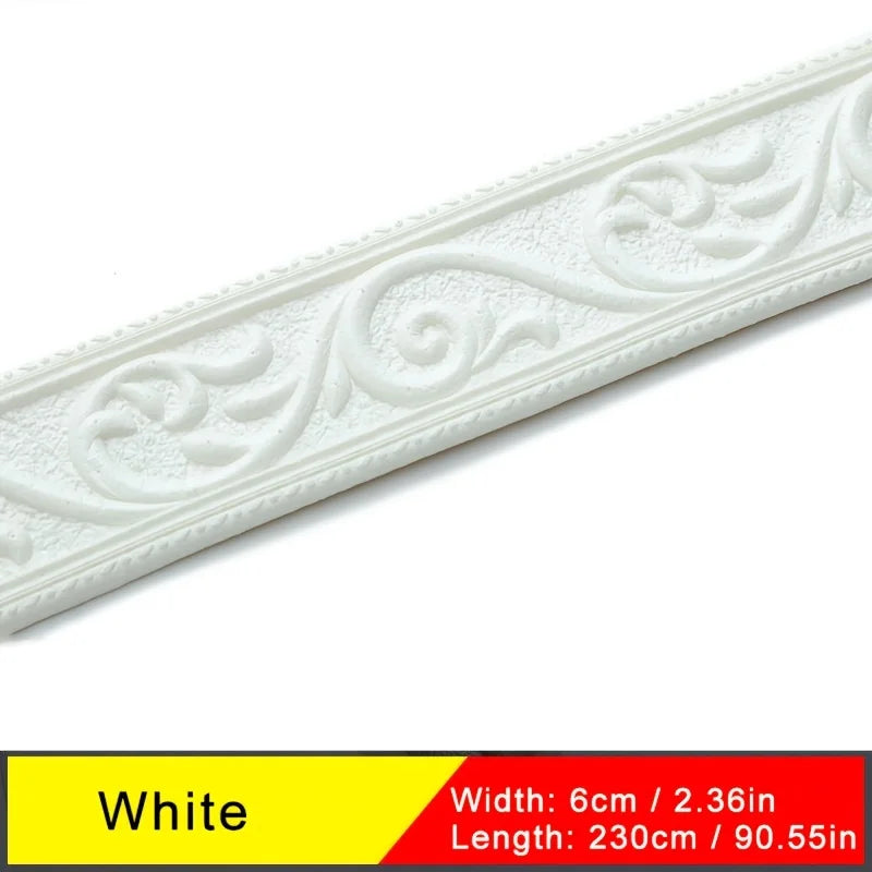 bordure murale autoadhésive 3d argent beige doré cuivre doré motifs floraux élégants décoration mur