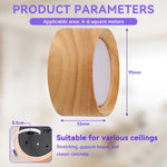 lampe bois naturel led downlight facile éclairage moderne chambre salon