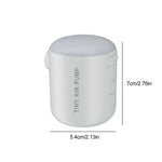 pompe air portable blanc moderne poignée embouts câble usb camping extérieur