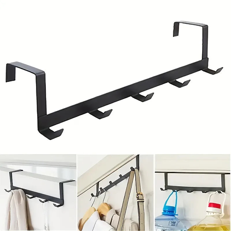 porte manteau mural noir moderne crochet serviette chapeau vêtement minimaliste chambre salle bain cuisine