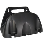 support mural tuyau arrosage rangement jardin noir orange fonctionnel fixations trou vis plastique