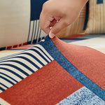 couvre siège rétractable bleu marine moderne fauteuil inclinable deux places polyestère Jacquard
