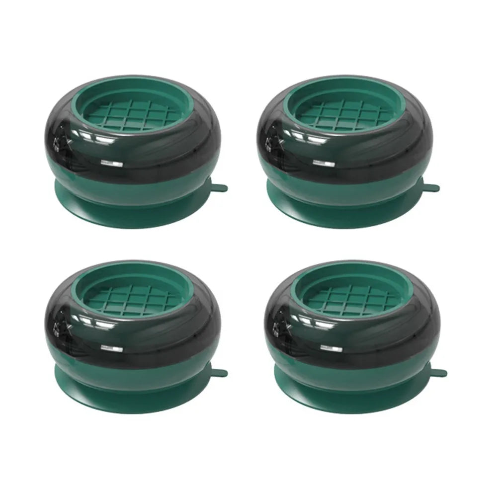 supports machine laver moderne vert blanc antivibration suction rondements grilles matière plastique