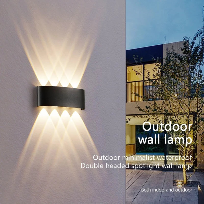 lampes murales led modernes noires étanches ip65 extérieures intérieures 2w 4w 6w 8w 10w