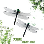 décoration extérieure dragonfly répulsif moustiques naturel sans chimie vert translucide jardin tringle