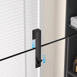 porte serviettes moderne adhésif noir acier inoxydable piquets salle bain