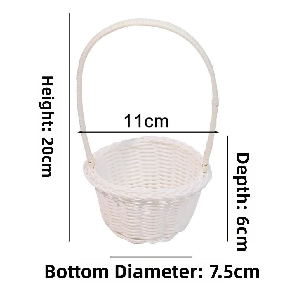 panier tressé rotin réutilisable couleur beige blanc vert rose traditionnel respectueux environnement poignée