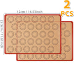 tapis cuisson silicone beige gris orange grands cercles concentriques moderne antiadhésif résistant chaleur environnement
