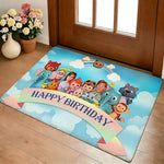 tapis sol enfant motif personnages animés multicolore doux épais chambre salon moderne