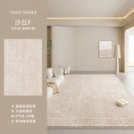 tapis shaggy super doux polyester moderne rectangle beige texture ondulée antidérapant usage maison prière