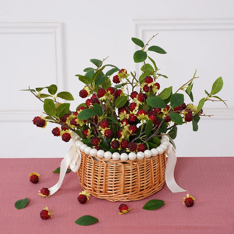 Décoration de Noël avec baies artificielles bleues pour mariage