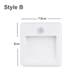 lampe nuit capteur mouvement blanc moderne adhésif ajustable auto toujours allumé