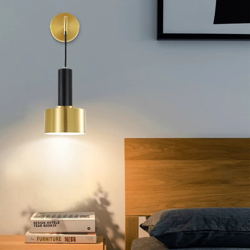lampe suspension or noir moderne éclairage chambre coucher salle manger fixée mur ampoules led