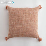 housses coussins carreaux beige blanc rustique 30x50cm 45x45cm décor canapé lit chaise voiture