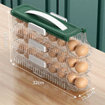 boîte œufs vert transparent réfrigérateur qualité alimentaire moderne pratique hermétique
