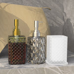 distributeur savon liquide silicone moderne pots décoratifs blanc gris vert bleu violet