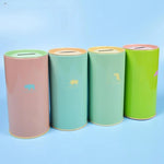 tirelire forme animal moderne simple métal couleur vert rose bleu clair pastel