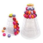 support macarons transparent moderne stand pâtisserie décoration mariage anniversaire cake display stand assembler adhésif