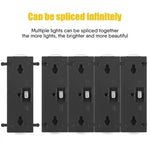 lumières solaires murales modernes 14 LED jaune clair decoration extérieure jardin