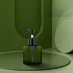 distributeur savon liquide vert foncé 250ml 450ml 650ml moderne minimaliste Pompe pression PETG transparent