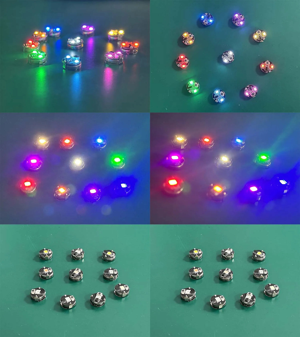 mini lampe led sans fil multicolore modes moderne compact plaque centrale câble micro usb