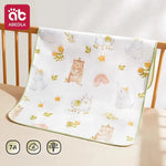 drap bébé panda imprimé doux blanc vert noir orange rose bleu floral
