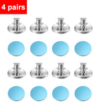 clips magnétiques amovibles rideau argenté bleu rond lisse adhésif moderne guide