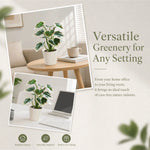plante artificielle verte feuilles ovales moderne décoration intérieure pot branches naturelles