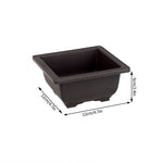 pot plante jardin extérieur marron moderne grille drainage fleurs succulentes bonsaï