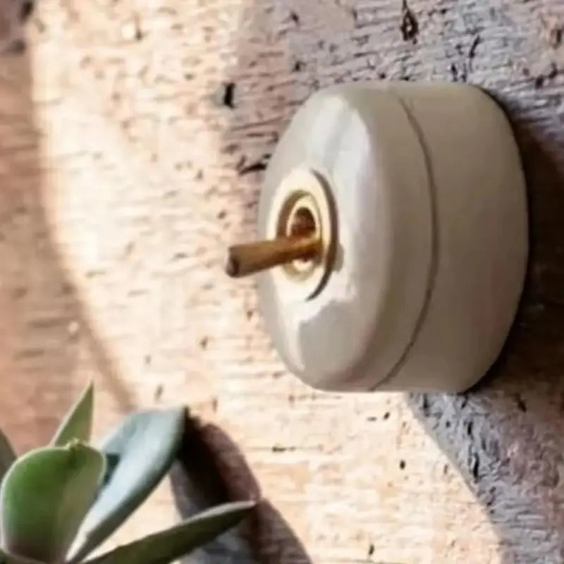 interrupteur bascule cuivre doré moderne interrupteur électrique céramique opaques nordique rond vintage decoration diy