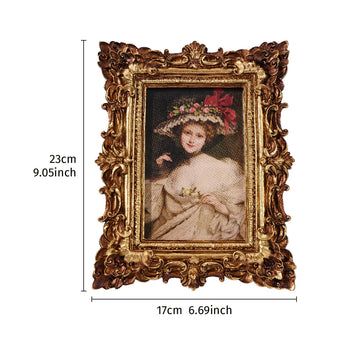 cadre photo doré baroque moderne fixation opacité décoration maison photos familiales