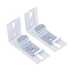 support rideau vertical blanc moderne plaque métallique fixations accessoires rideaux volets traction montages