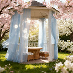 rideaux tulle transparent bleu clair moderne fenêtre 160x300cm deux panneaux polyester