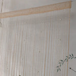 rideau porte blanc blanches lignes verticales moderne minimaliste opacité crochets chambre
