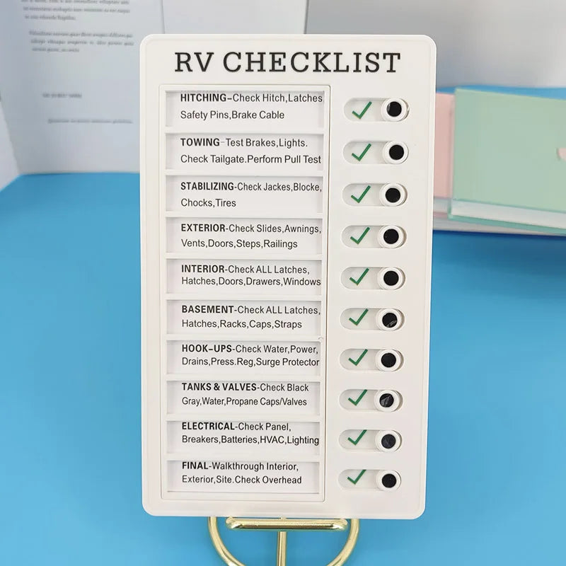 tableau contrôle checklist magnétique blanc icônes colorées minimaliste clips magnétiques tâches quotidienne organisation école