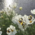 résine jaune noires blanches motif rayures papillon décoratives artisanat DIY