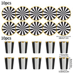 assiettes gobelets papier jetables motifs floraux fête anniversaire mariage décoration