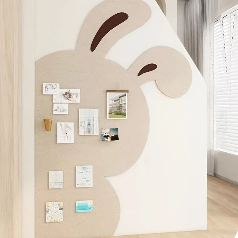 décoration murale moderne panneau liège texture naturelle beige clair fond photo