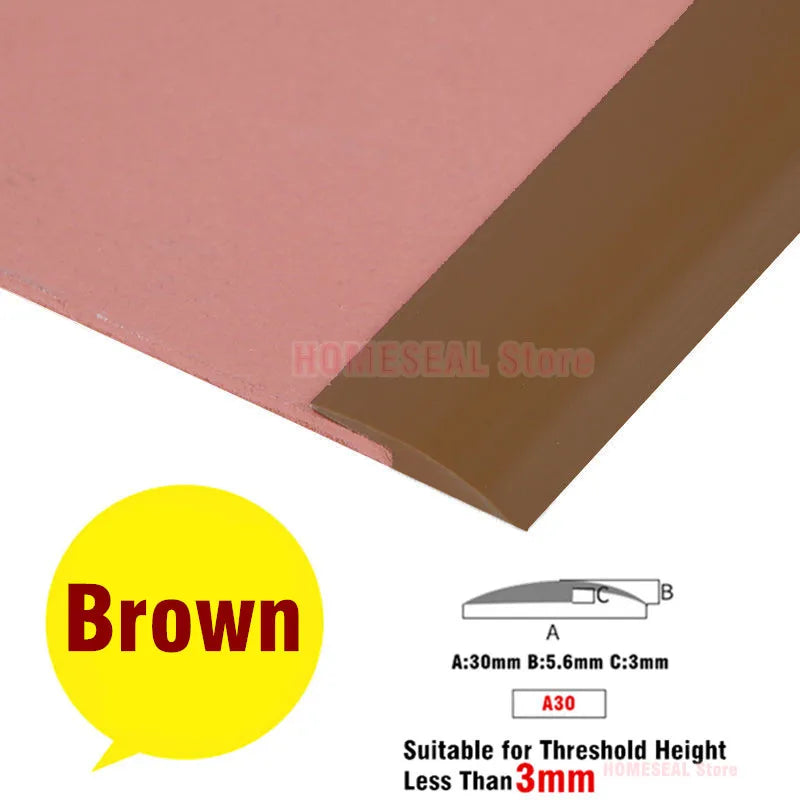 bande transition sol pvc autoadhésive noir beige moderne 3mm 7mm 12mm
