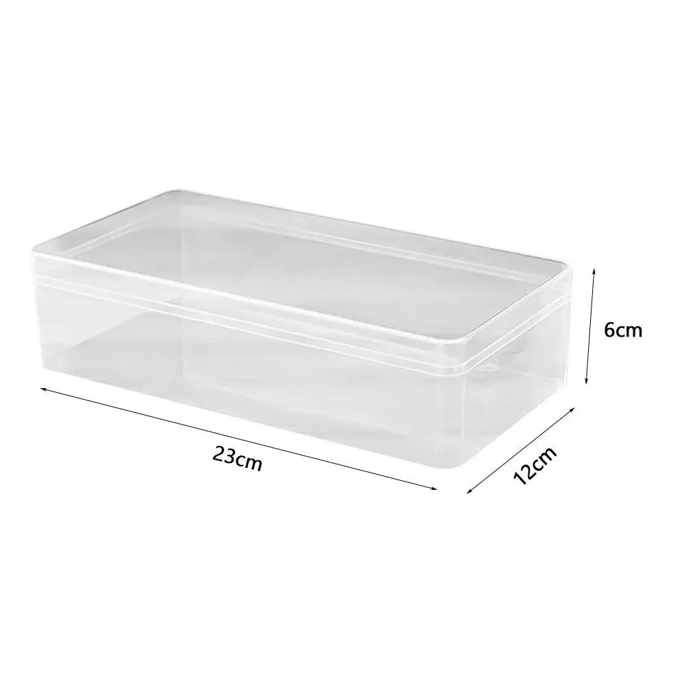 boîtes rangement transparentes modernes empilables haute transparence diverses tailles petite cuisine organisation ménage minimaliste