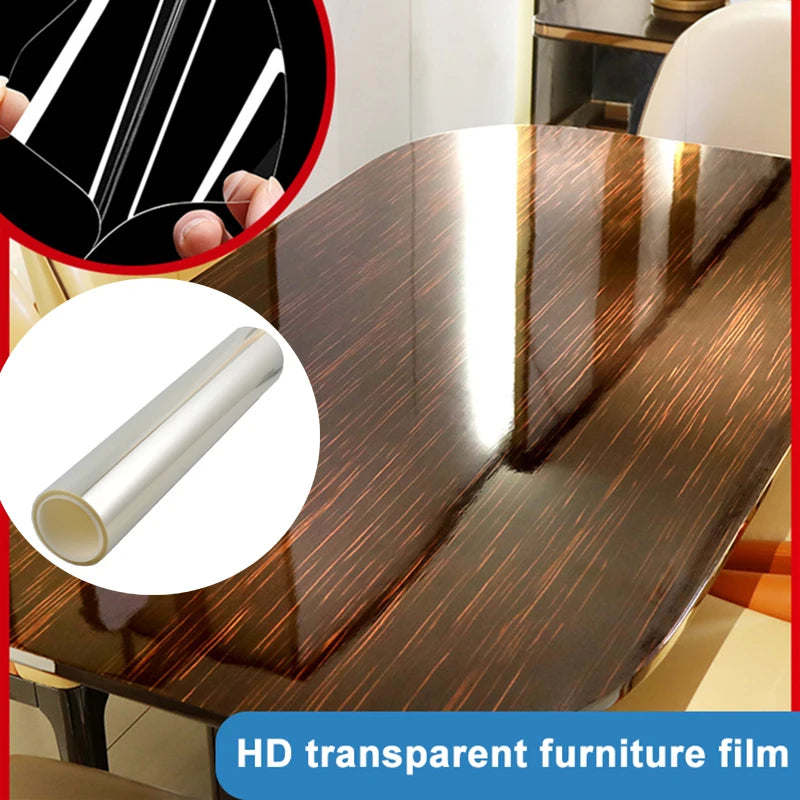 film protection meuble transparent adhésif anti rayures résistant chaleur moderne sans motif 40x100cm 50x100cm