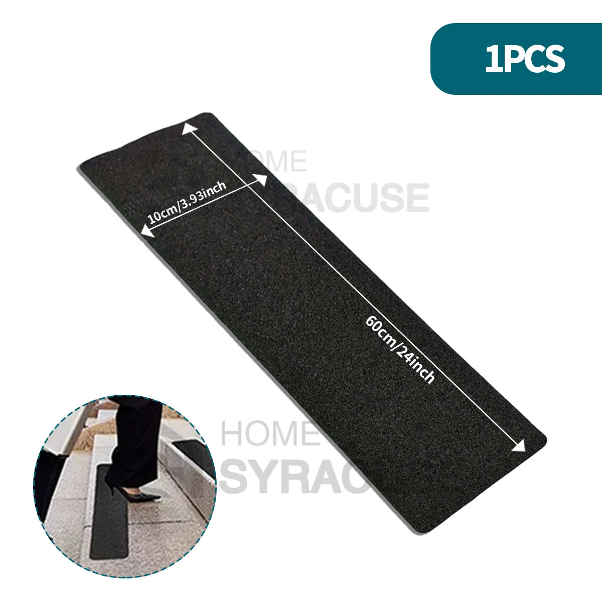 tapis antidérapant noir grain sable moderne adhésif escaliers rampes intérieur extérieurrollable papier