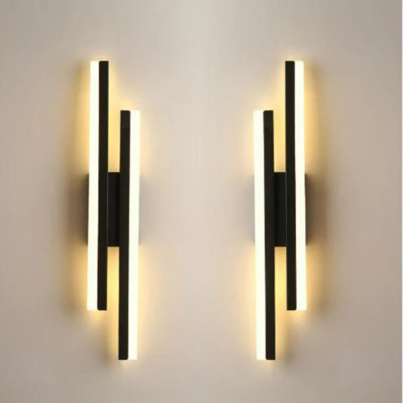 lampes murales modernes noir blanc doré éclairage cuisine chambre coucher minimaliste