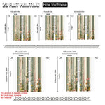 rideau pastoral fleurs colorées vert beige rose jaune blanc opacité