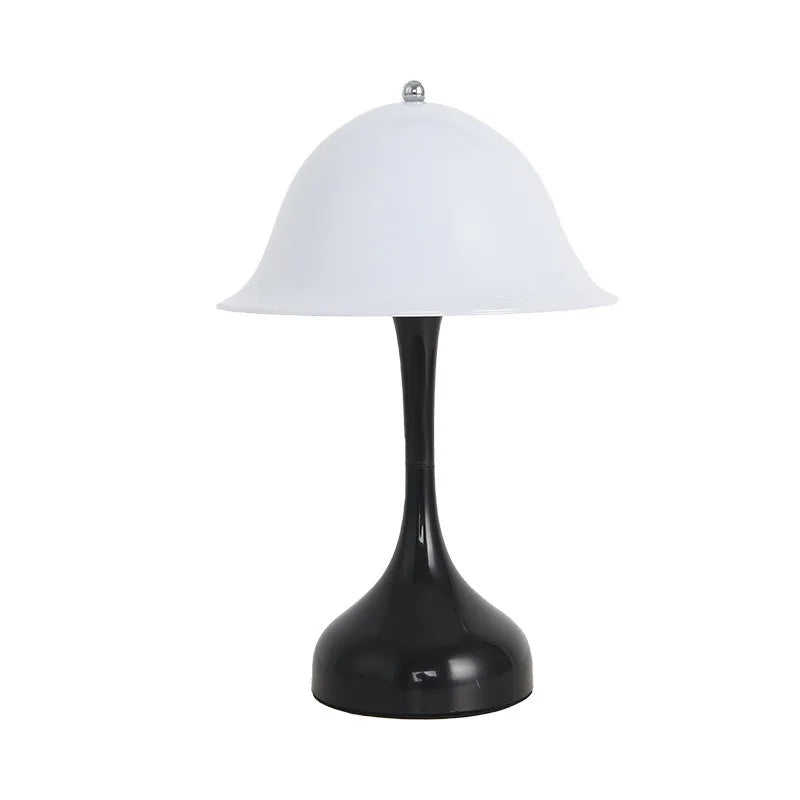 lampe chevet sans fil led rechargeable tactile bleu rose blanc moderne abatjour champignon chambre