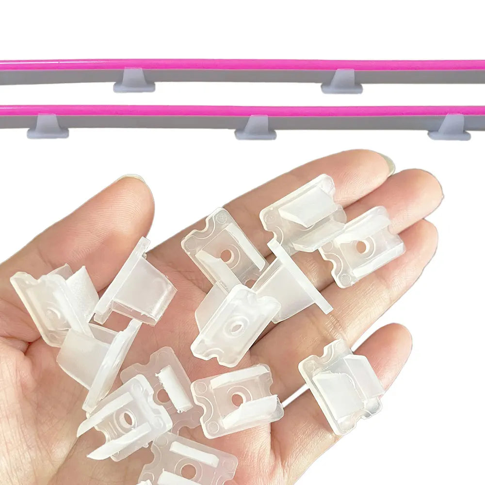clips led transparents 6mm 8mm haute qualité certification fcc rohs 24v clips rectangulaires ouverture