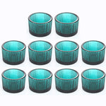 bougeoirs rose rayées modernes support bougie décoration table mariage tealights pack 10