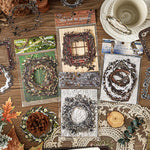 guirlande décorative feuilles fleurs rubans adhésif mariage noël anniversaire halloween