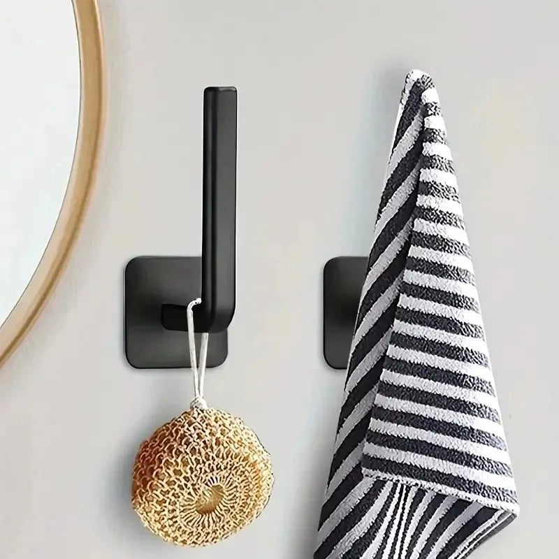 porte chapeaux noir blanc moderne minimaliste adhésif chapeau serviette couverture cuisine sac main porte