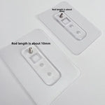 supports adhésifs transparents vis sans clou étagères salle bain auto fixation pièces pvc plastique